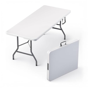 6 Feet Foldable Table | Perfect for Party, Dining, Wedding, Events, Picnic Indoor, Outdoor, Camping