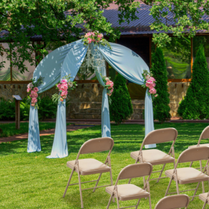 Folding Chair, Convenient Leather Padded Folding Chairs